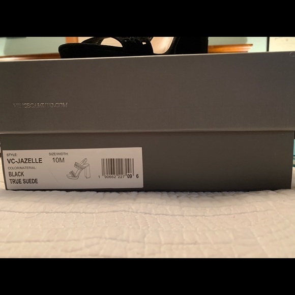 Vince Camuto Jazelle Black Platform Heels Size 10 - Picture 6 of 6